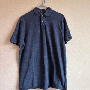 Polo Ralph Lauren Custom Slim Fit XL Dk Blue Short Sleeve Red Pony Preppy Old $